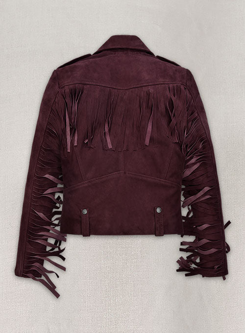 Grapevine Suede Kendall Jenner Leather Jacket # 3 - LeatherCult
