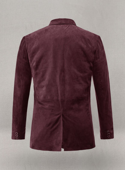 Grapevine Suede Leather Blazer - LeatherCult