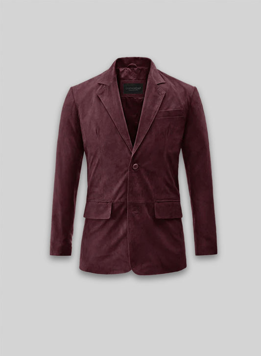 Grapevine Suede Leather Blazer