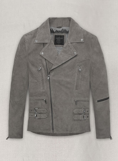 Gray Suede Leather Jacket # 903 - LeatherCult