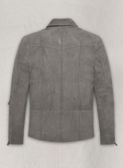 Gray Suede Leather Jacket # 903 - LeatherCult