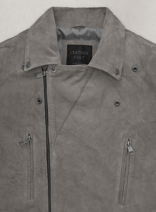 Gray Suede Leather Jacket # 903 - LeatherCult