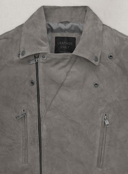 Gray Suede Leather Jacket # 903 - LeatherCult