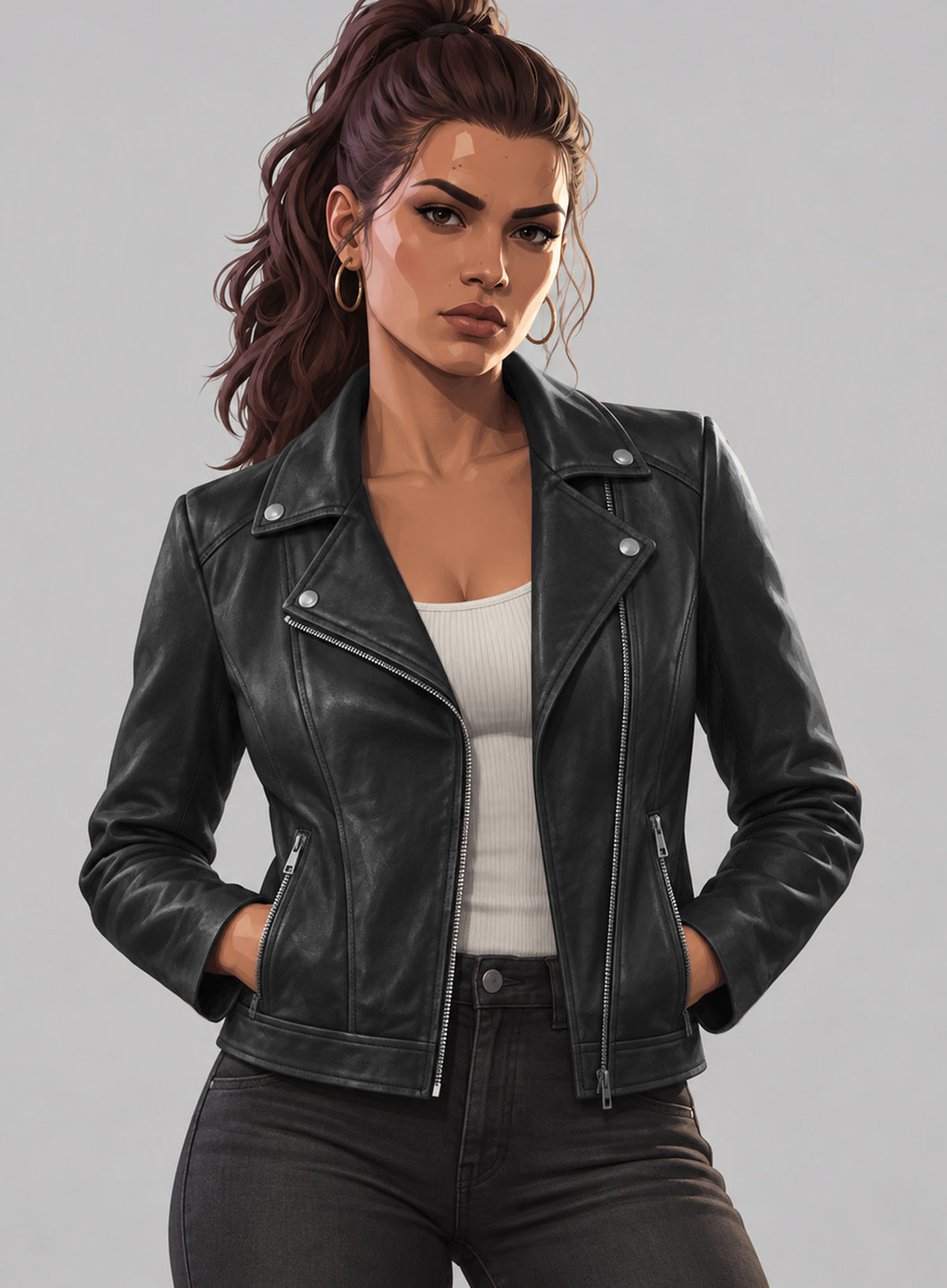 GTA 6 Lucia Caminos Leather Jacket