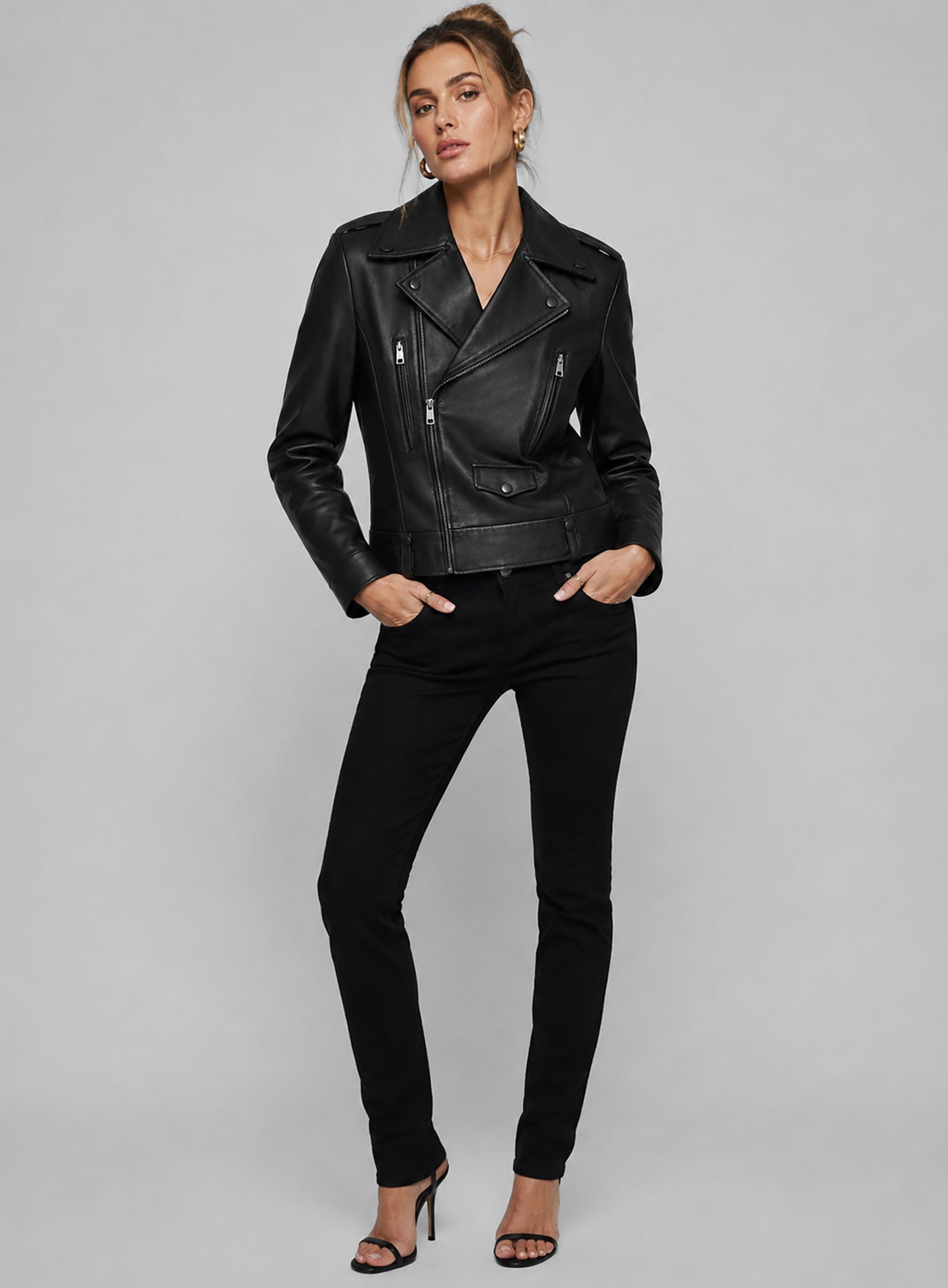 Hailey Baldwin Bieber Leather Jacket