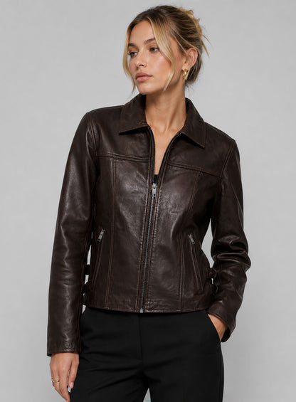 Hailey Baldwin Bieber Leather Jacket #1