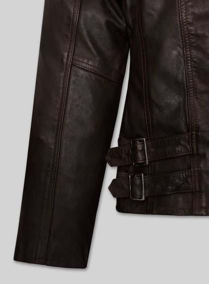 Hailey Baldwin Bieber Leather Jacket #1
