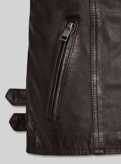 Hailey Baldwin Bieber Leather Jacket #1