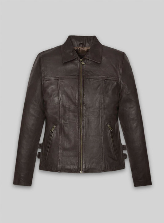 Hailey Baldwin Bieber Leather Jacket #1