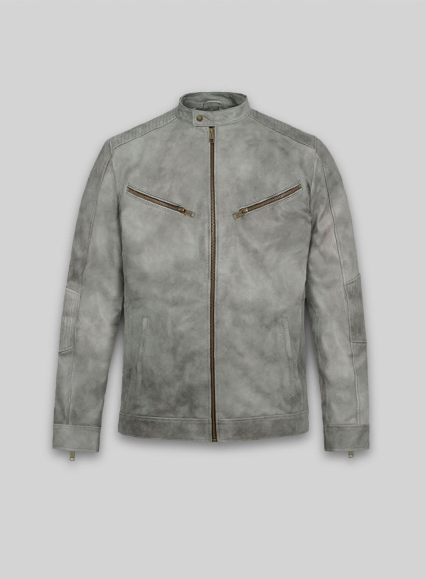 Harbor Gray Leather Jacket # 656