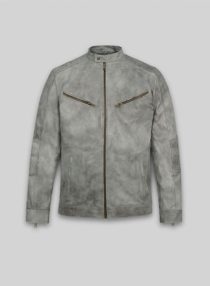 Harbor Gray Leather Jacket # 656