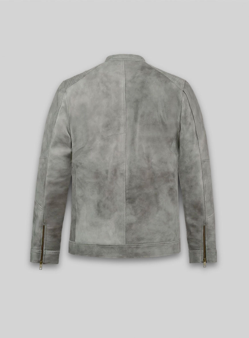 Harbor Gray Leather Jacket # 656
