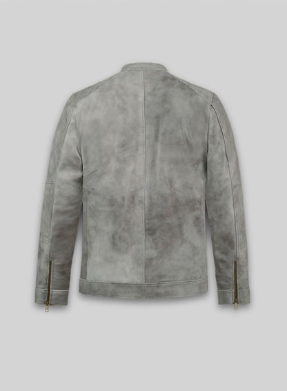 Harbor Gray Leather Jacket # 656