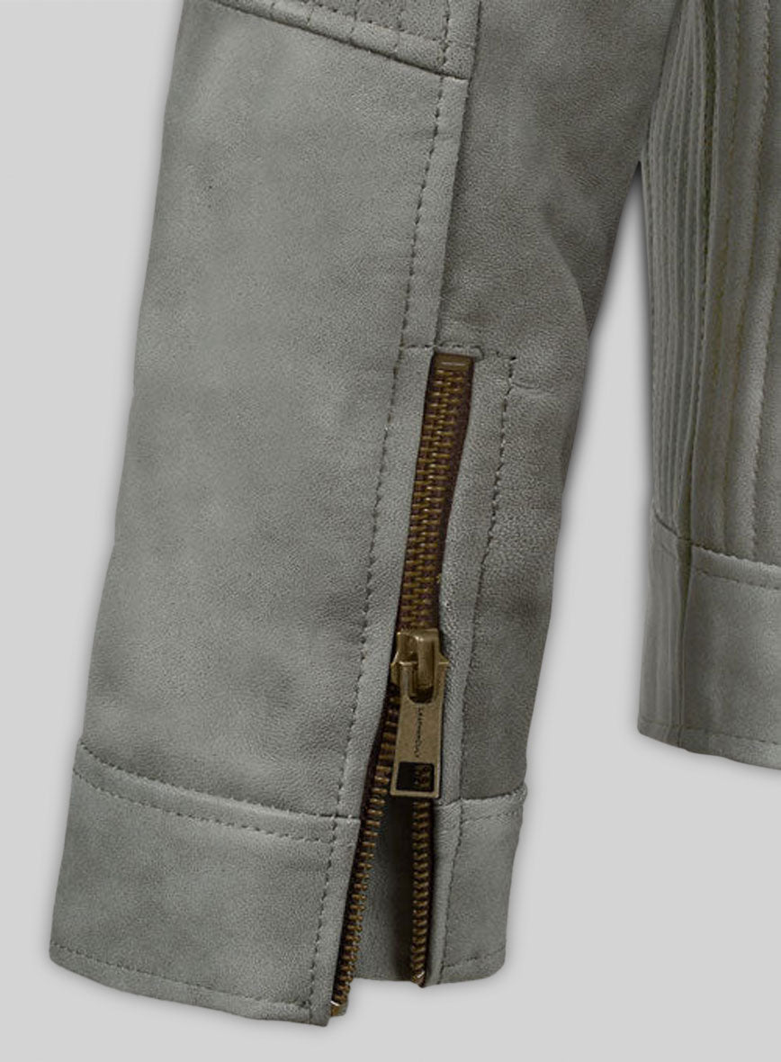 Harbor Gray Leather Jacket # 656