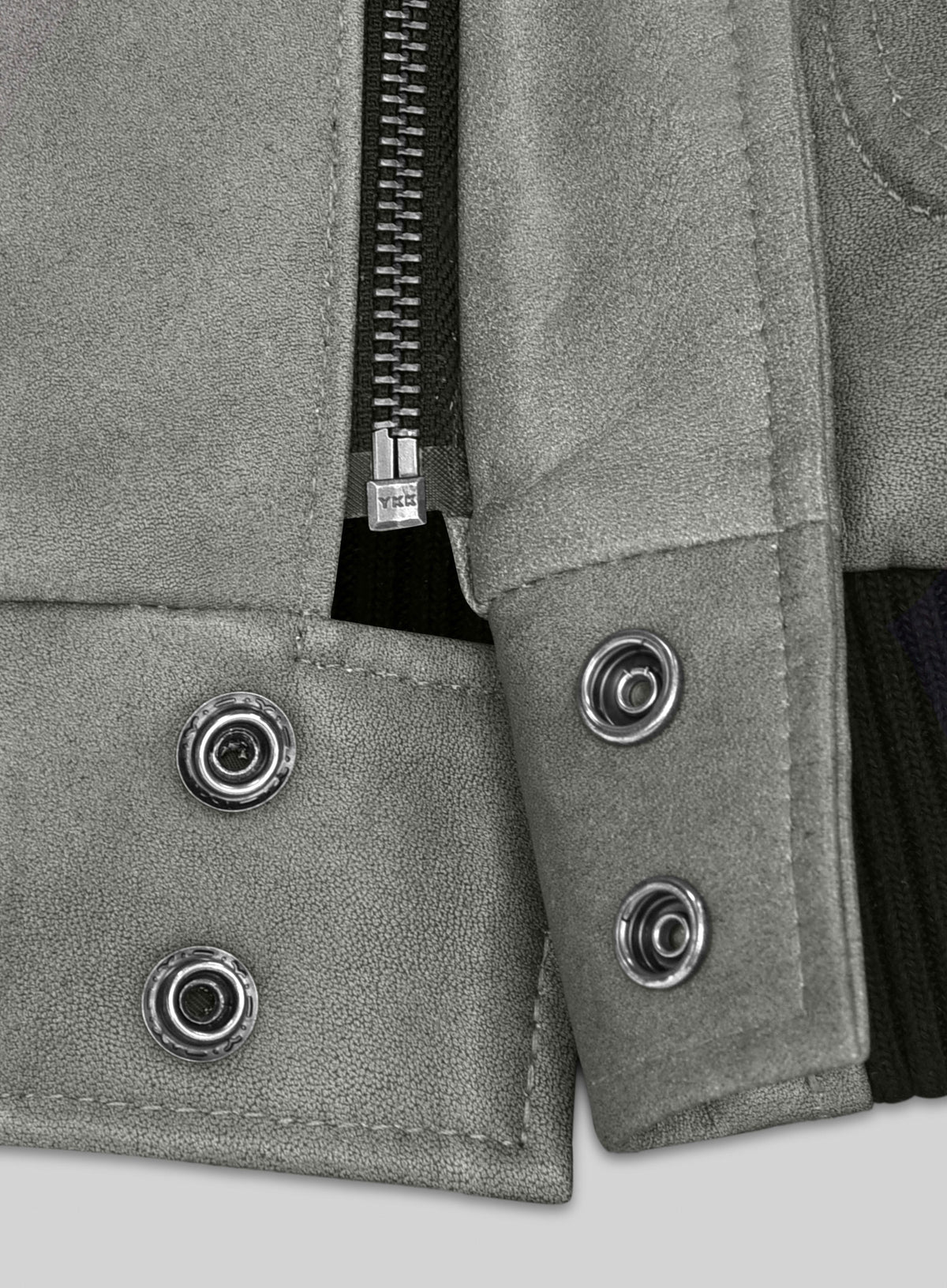 Harbor Gray Kendall Jenner Leather Jacket # 1