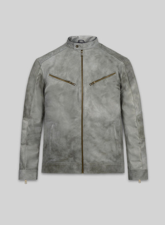 Harbor Gray Leather Jacket # 656