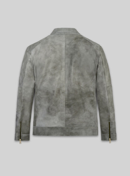 Harbor Gray Leather Jacket # 656