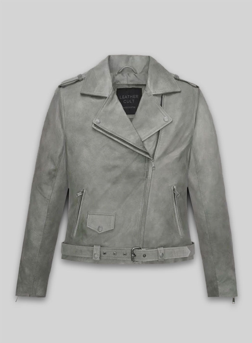 Harbor Gray Leather Jacket # 246
