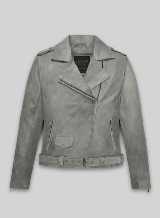 Harbor Gray Leather Jacket # 246