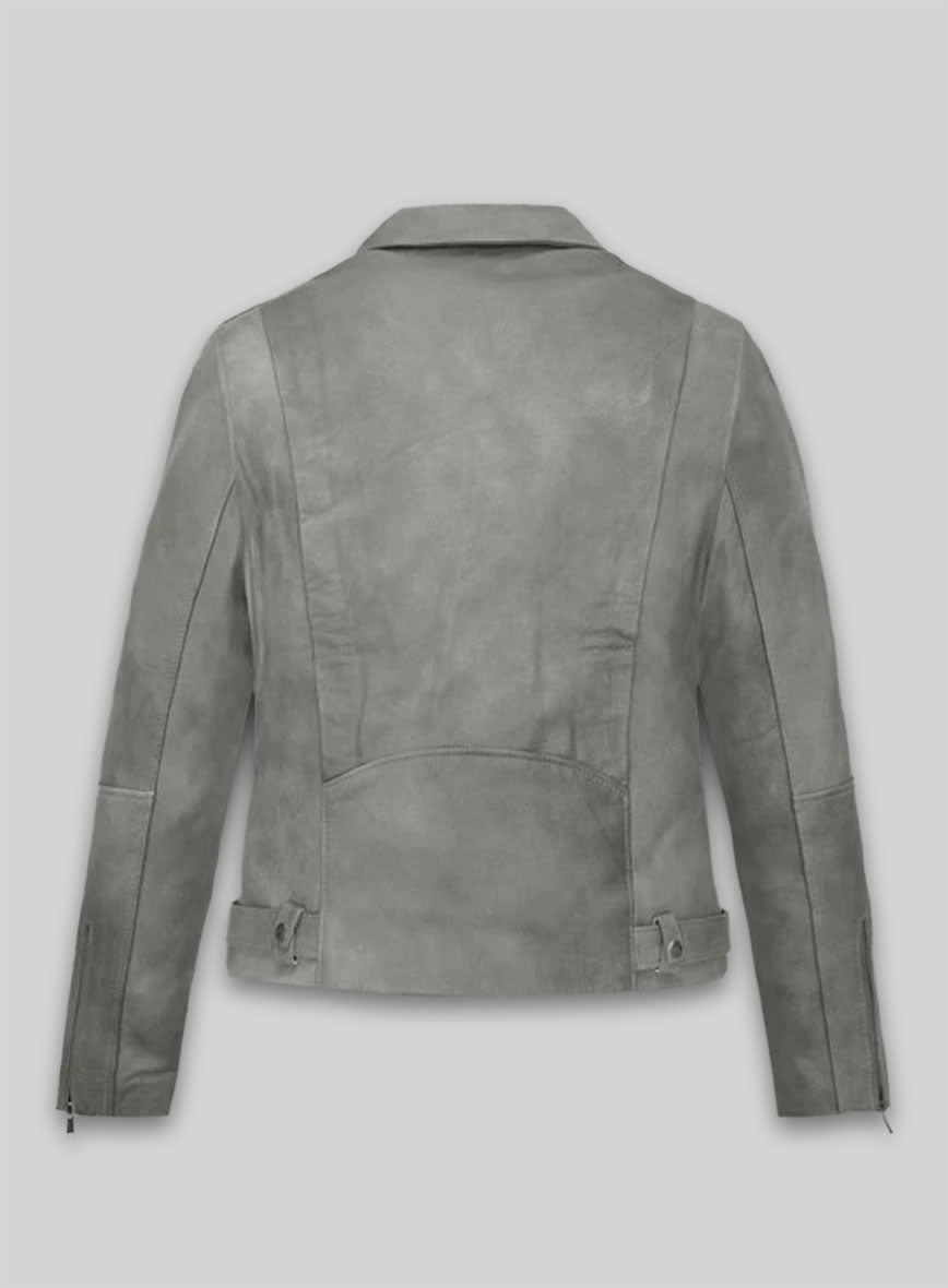 Harbor Gray Leather Jacket # 246