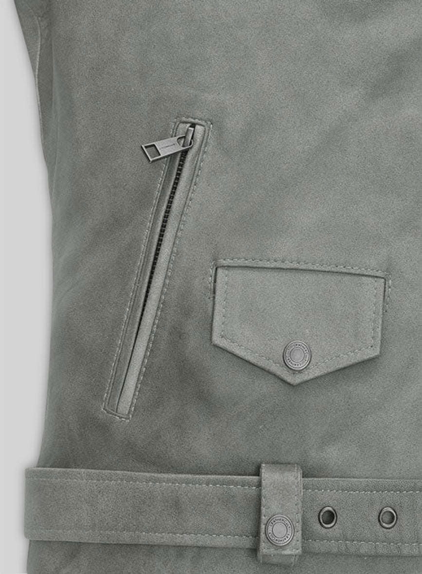 Harbor Gray Leather Jacket # 246