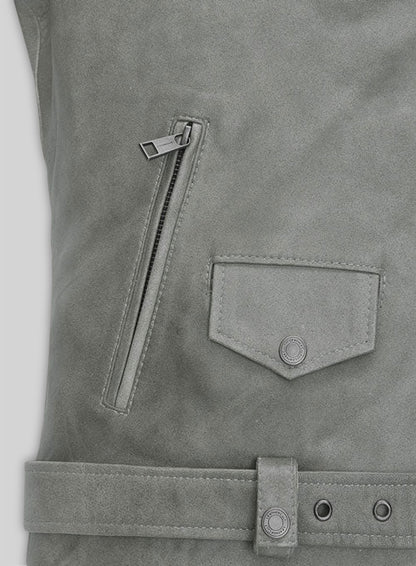 Harbor Gray Leather Jacket # 246