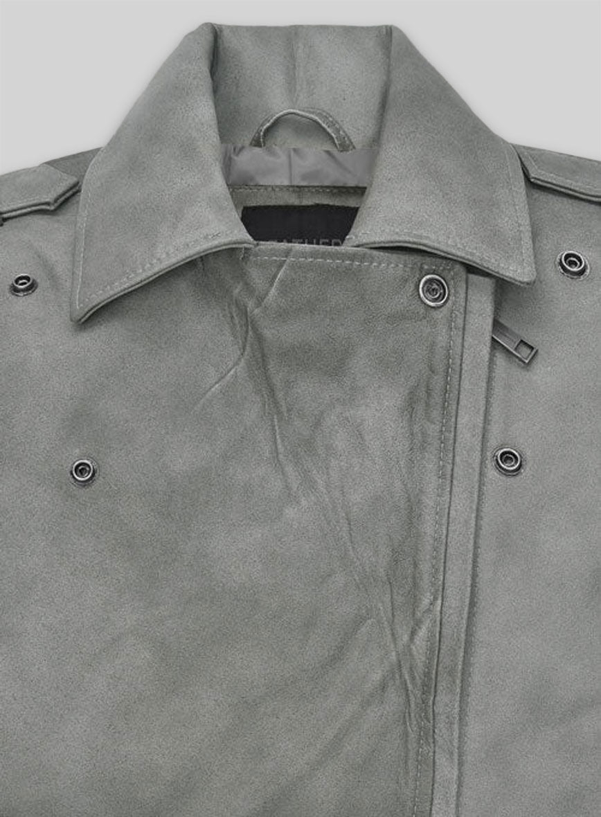 Harbor Gray Leather Jacket # 246