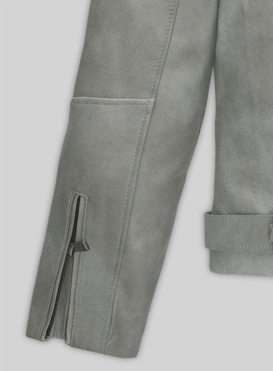 Harbor Gray Leather Jacket # 246