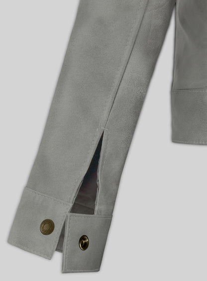 Harbour Gray Gigi Hadid Leather Jacket