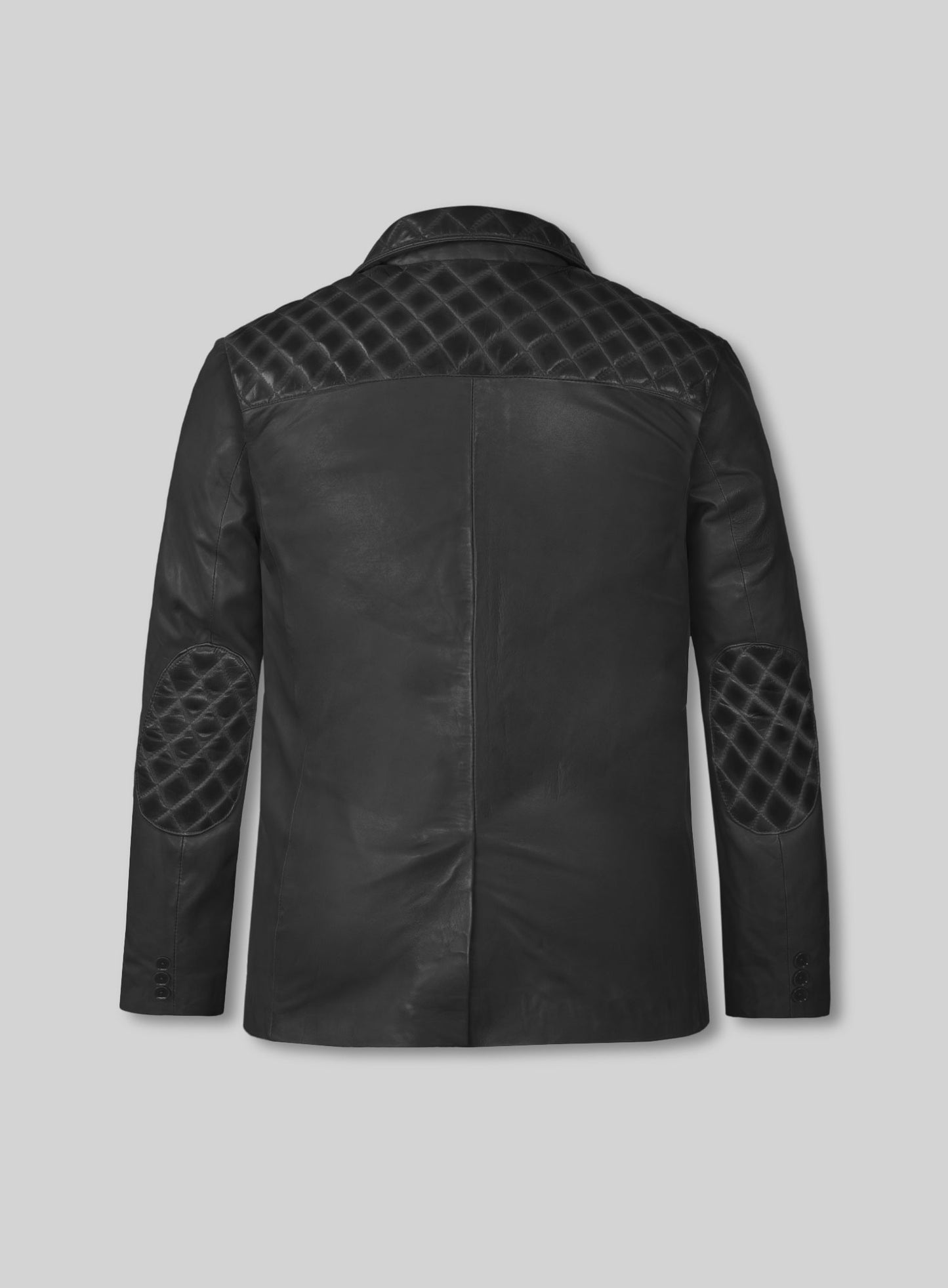 Harper Burnt Charcoal Leather Blazer