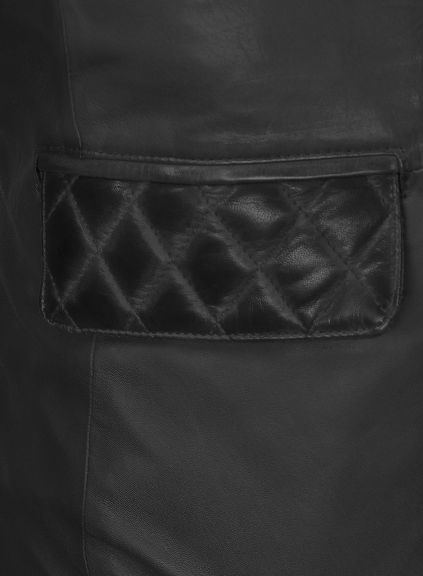 Harper Burnt Charcoal Leather Blazer