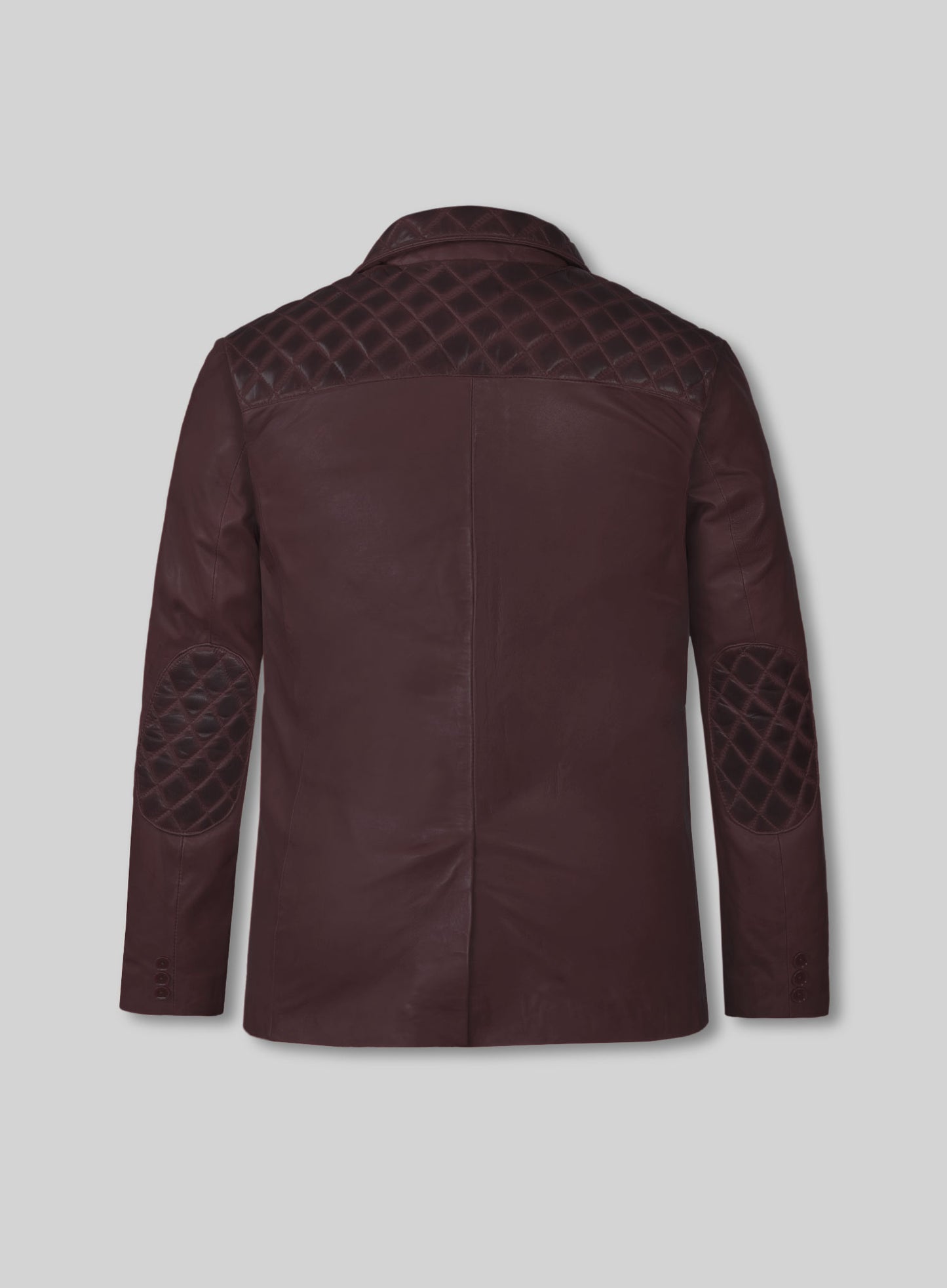 Harper Burnt Red Leather Blazer
