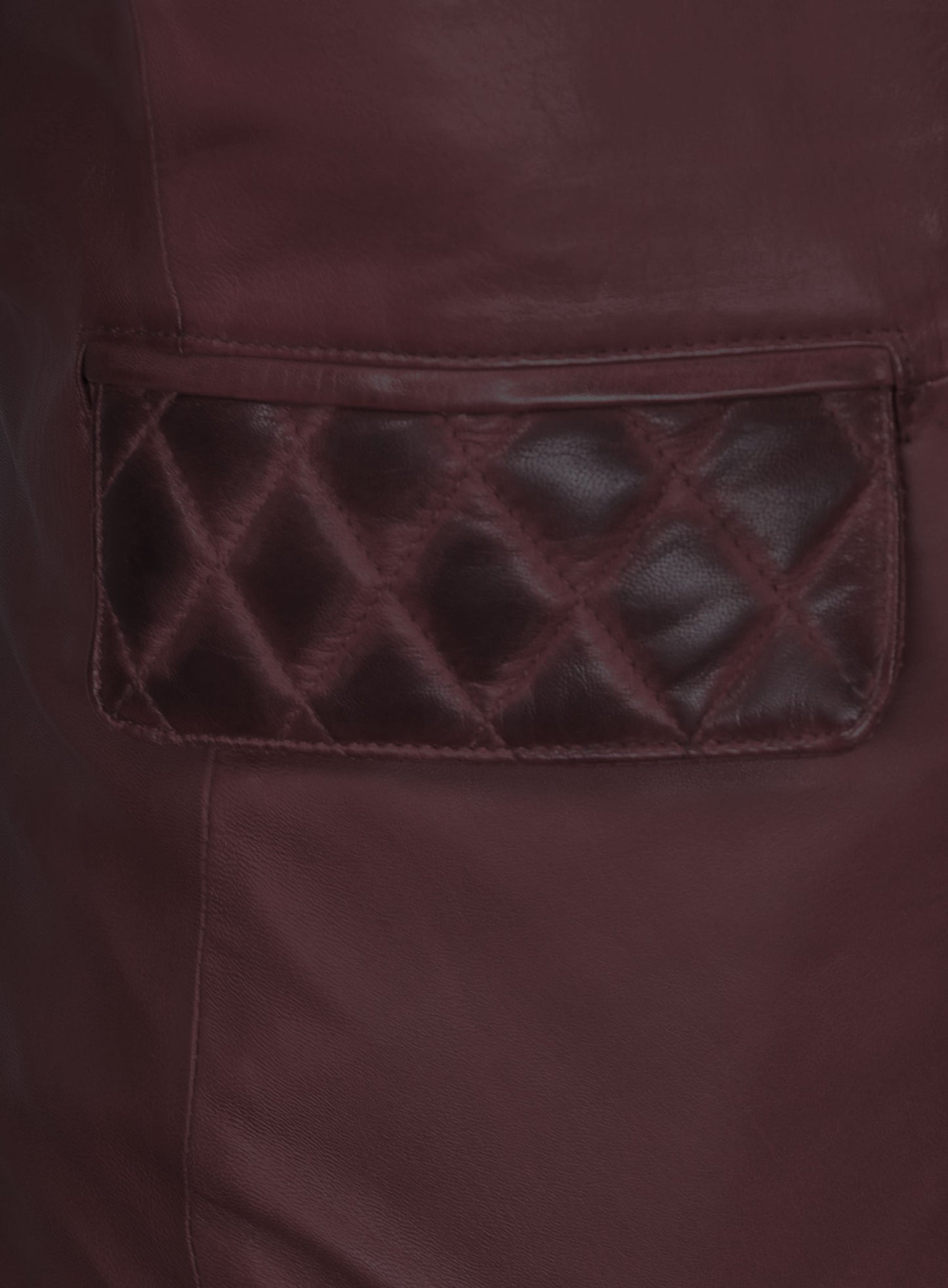 Harper Burnt Red Leather Blazer