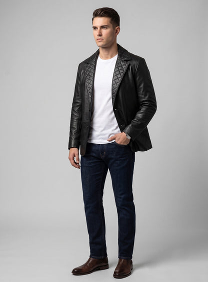 Harper Leather Blazer