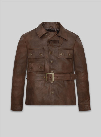 Harris Dickinson The Kingsman Leather Jacket