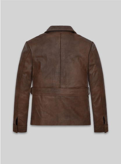 Harris Dickinson The Kingsman Leather Jacket