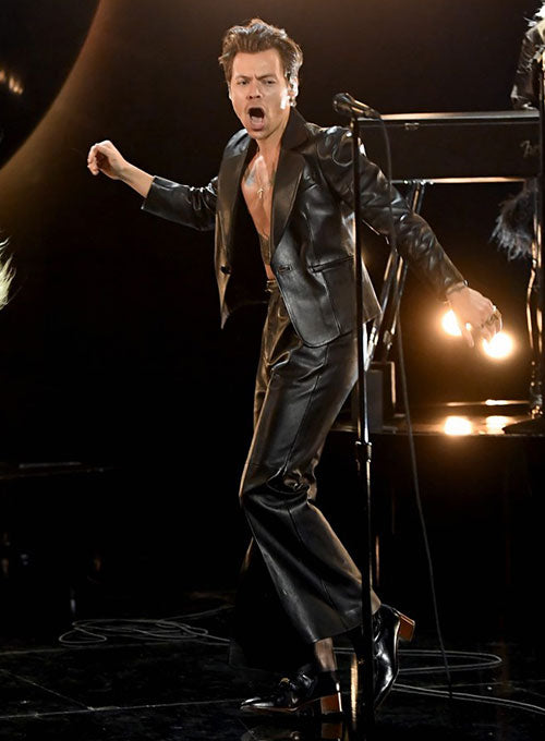 Harry Styles Leather Blazer and Pants Set – LeatherCult