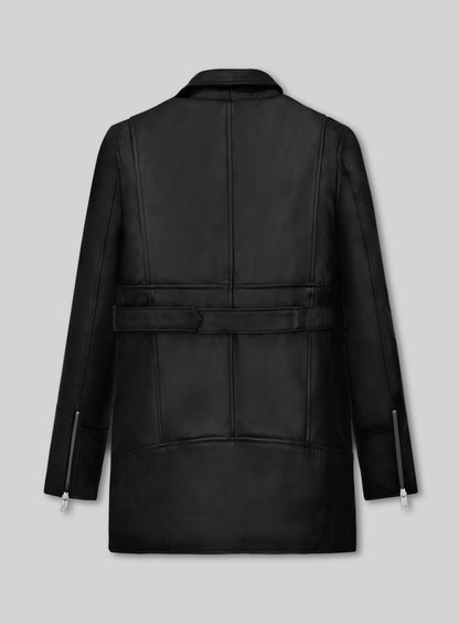 Hilary Duff Younger Leather Trench Coat