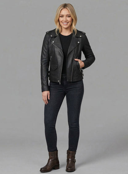 Hilary Duff Leather Jacket #3