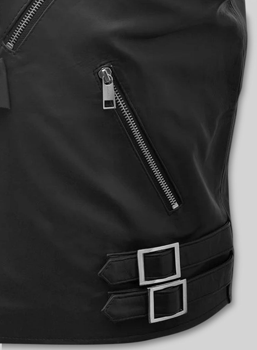 Leather Hood Vest # 309