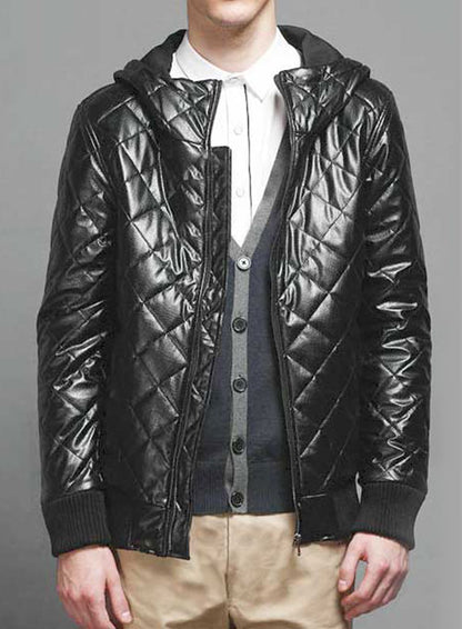 Hooded Leather Jacket - # 627 - LeatherCult