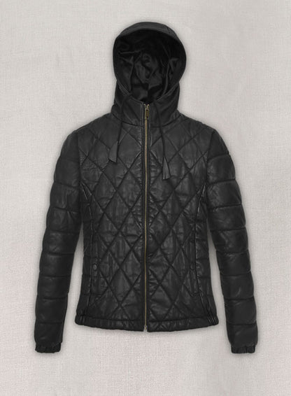 Hooded Leather Jacket # 510 - LeatherCult