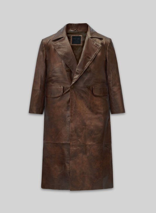 Hugh Jackman The Prestige Leather Long Coat