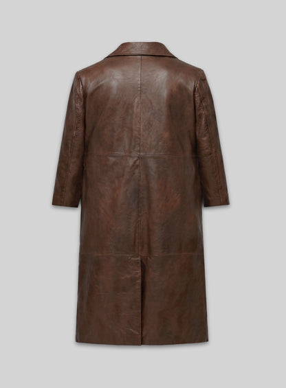 Hugh Jackman The Prestige Leather Long Coat