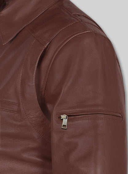 Hunter Bomber Leather Jacket