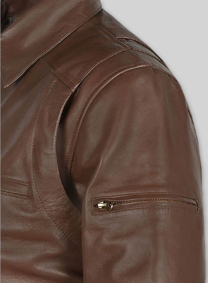 Hunter Bomber Leather Jacket