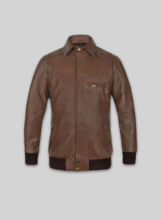 Hunter Bomber Leather Jacket