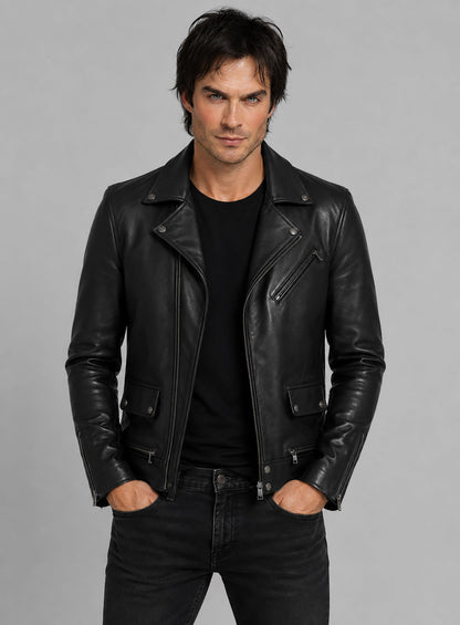 Ian Somerhalder The Vampire Diaries Leather Jacket