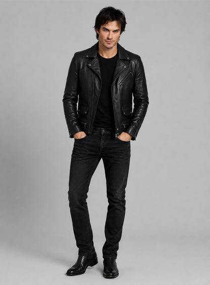 Ian Somerhalder The Vampire Diaries Leather Jacket