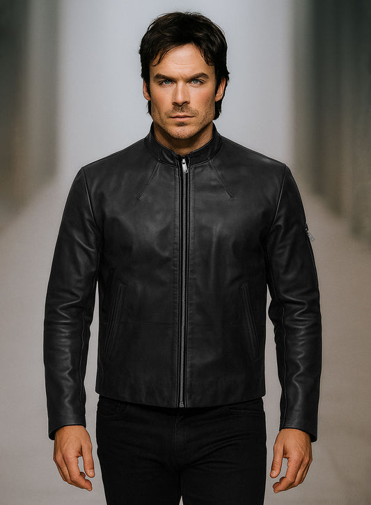 Ian Somerhalder Leather Jacket #1
